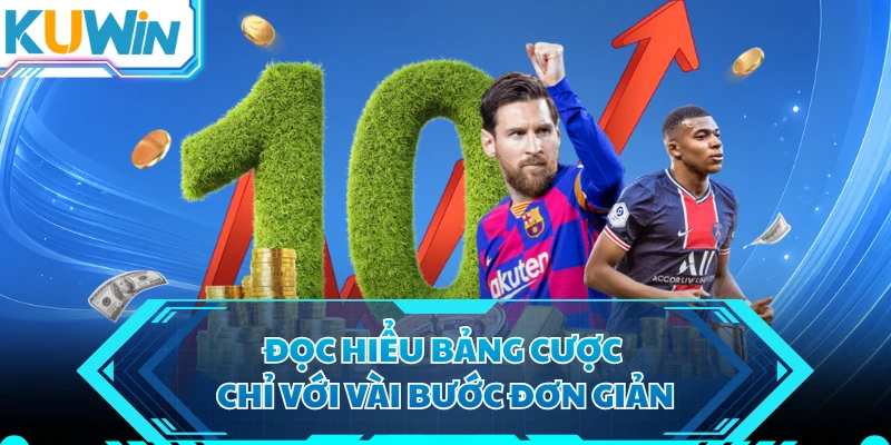 Đọc hiểu bảng cược chỉ với vài bước đơn giản 